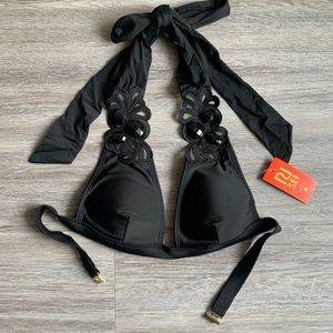 River Island Embellished Bikini Top